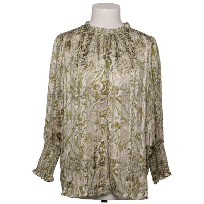 Blus (Grön, Beige) från Maison d'Amelie Metallfiber, Polyester