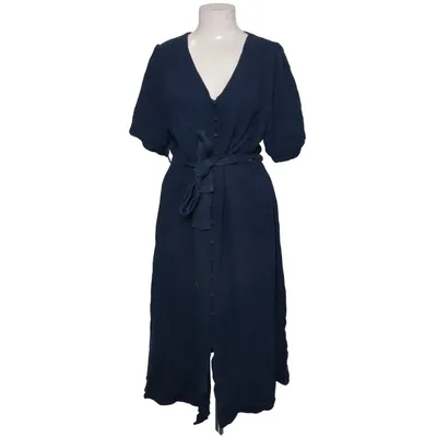 Shirt dress (Blue) from Next Petite Linen, Viscose