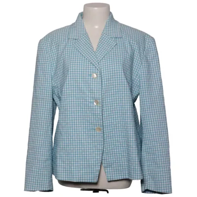 Blazer (Blå, Hvid) fra Aust Elastan, Polyamid, Polyester, Viscose