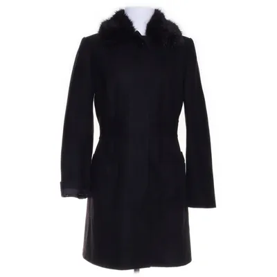 Vinterfrakke (Sort) fra French Connection Acetat, Kashmir, Nylon, Polyester, Uld