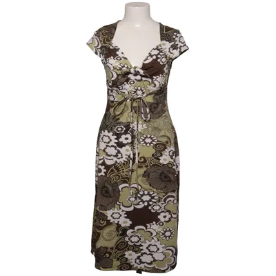 Wickelkleid (Grün, Braun, Weiß) von Laura Scott Elasthan, Polyester