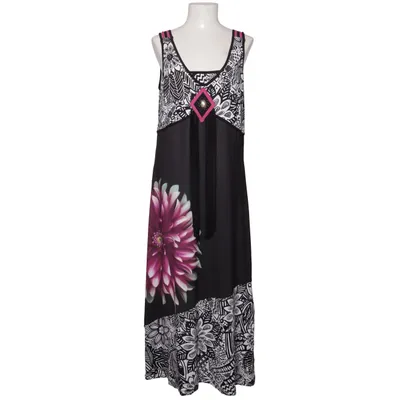 Maxi dress (Black, Multicolored) from Aprico Elastane, Polyester, Viscose