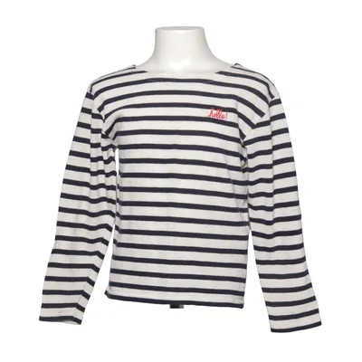 Långärmad t-shirt (Blå, Vit) från Maison Labiche Ekologisk bomull