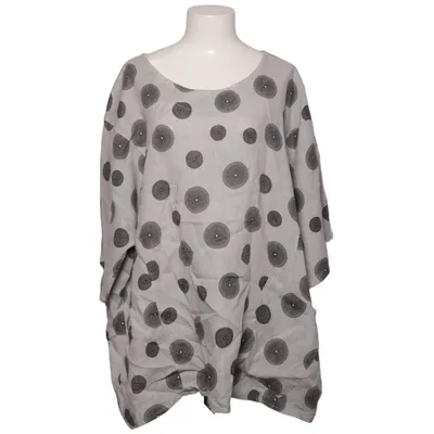 Blouse (Gray, Black) from Sarah Santos Linen