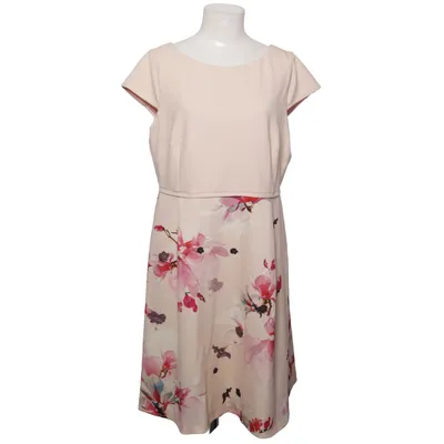 Kjole (Beige, Pink, Flerfarvet) fra Comma Elastan, Polyester