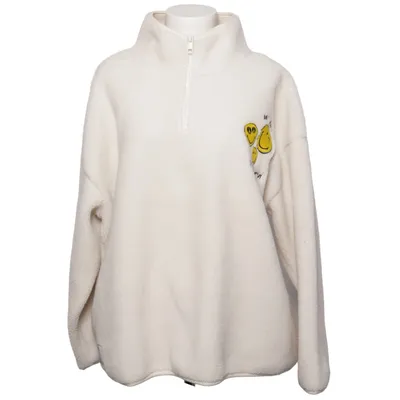 Fleece trui (Wit) van Smiley World Polyester