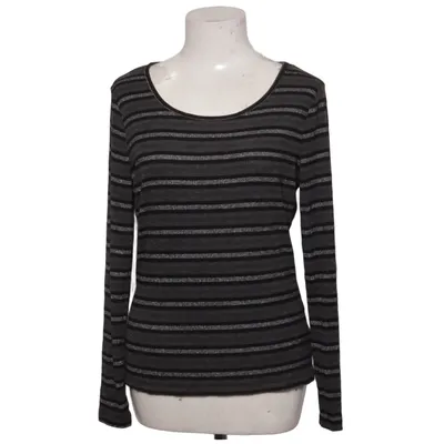 Langærmet t-shirt (Grå, Sort) fra Blind Date Elastan, Metallfiber, Polyester, Viscose