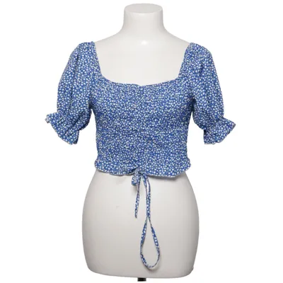 Crop top (Blå, Vit) Polyester