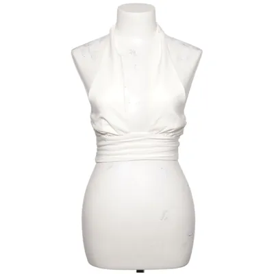 Halternecktopp (Vit) från Oh Polly Elastan, Polyester