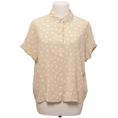 Kortärmad skjorta (Beige, Vit) från Samsøe & Samsøe