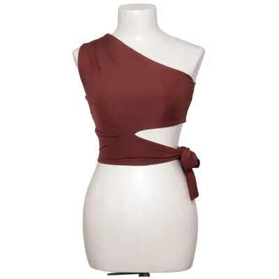 Crop top (Brun) från LeGer by Lena Gercke Elastan, Återvunnen polyester