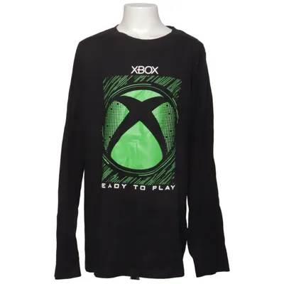 Lange mouwen shirt (Zwart, Groen) van Xbox Katoen
