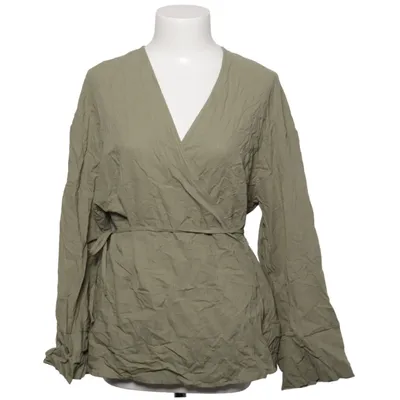 Wrap blouse (Green) from INDEFEIR Polyester