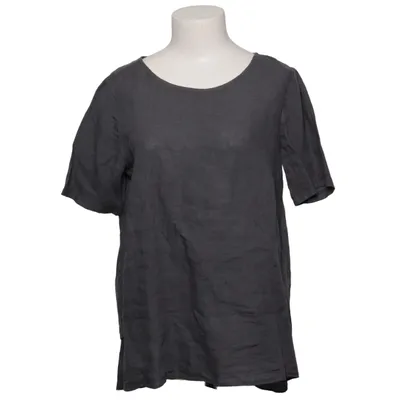 Top (Grijs) van Passport Linnen, Zijde, Viscose