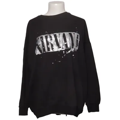 Sweatshirt (Noir) de Nirvana Coton, Polyester