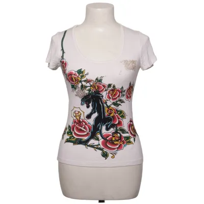 T-shirt (Weiß, Mehrfarbig) von Christian Audigier Baumwolle, Polyester