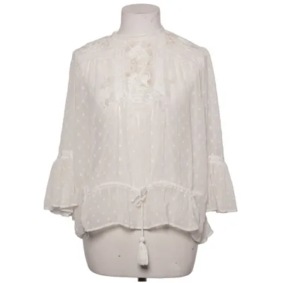 Bluse (Hvid) fra Zara Z1975 Denim Polyester