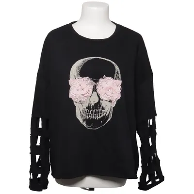 Collegetröja (Svart) från New Collection Bomull, Polyester