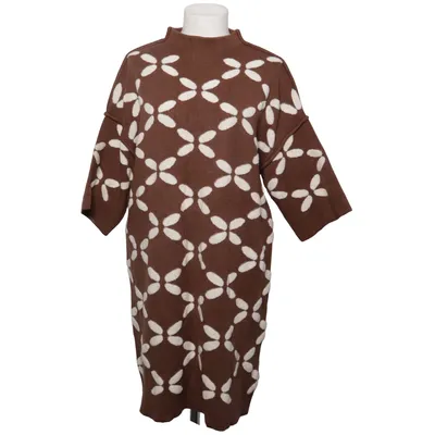 Jurk (Bruin, Wit) van Memory & Co Polyamide, Polyester, Viscose