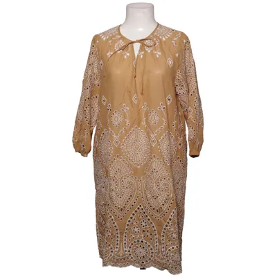 Dress (Brown, White) from Anna Cotton