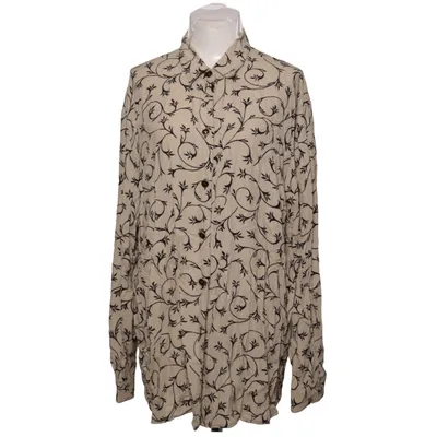 Blouse (Beige, Black) from Hucke Viscose