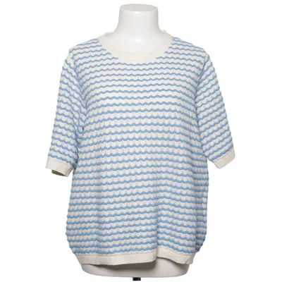 Top (Blå, Hvid) fra Fransa Polyamid, Polyester, Viscose