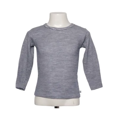 Long sleeve T-shirt (Blue, White) from Petit Bateau Cotton, Polyamide, Wool