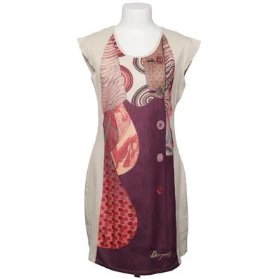 Klänning (Beige, Flerfärgad) från Desigual Elastan, Polyester
