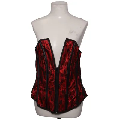 Corset (Red, Black) from Cottelli Collection Cotton, Polyamide, Viscose