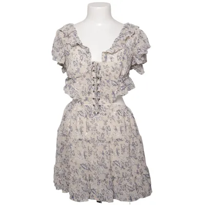 Dress (Beige, Blue) from Lux Lux Polyester