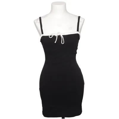 Kjole (Sort, Hvid) fra Bershka Elastan, Polyamid, Viscose