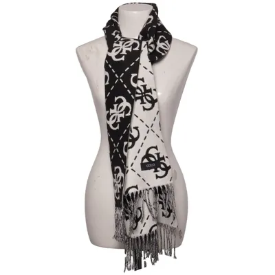Scarf (White, Black) from Guess Polyester, Viscose