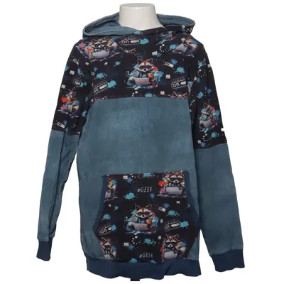 Hoodie (Blue, Multicolored) from Met