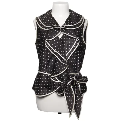 Topp (Svart, Vit) från Luisa Spagnoli Acetat, Silke