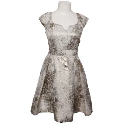 Cocktail dress (Gold, Silver, White) from Yumi Cotton, Metallic fiber, Polyester