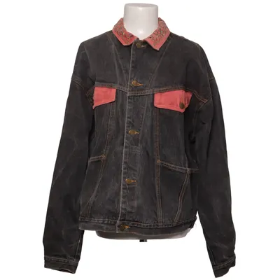 Denim jacket (Gray, Pink, Multicolored) Cotton