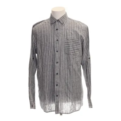 Skjorta (Grå, Vit) från Livergy Bomull, Linne