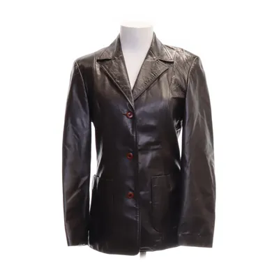 Läderkavaj (Brun) från United Colors of Benetton Skinn, Viskos