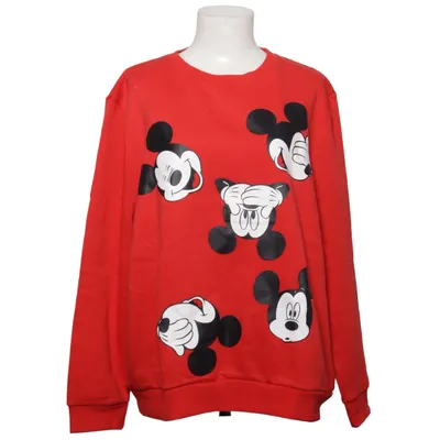 Collegetröja (Röd, Flerfärgad) från Disney Bomull, Polyester