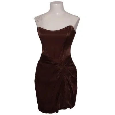 Cocktail dress (Brown) from Zara Elastane, Viscose