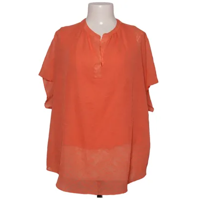 Top (Orange) from Open End Polyester, Viscose