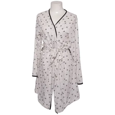 Dressing gown (White, Black) from Tissaia Cotton, Polyester