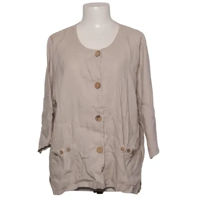 Kortärmad skjorta (Beige) från Fashion Highlight Linne, Viskos