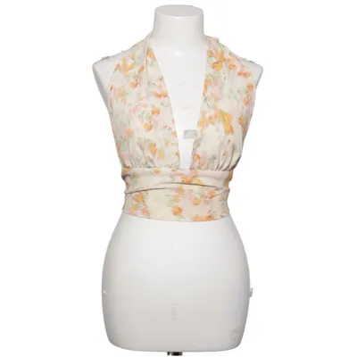 Halter neck top (Beige, Multicolored) from Gina Tricot