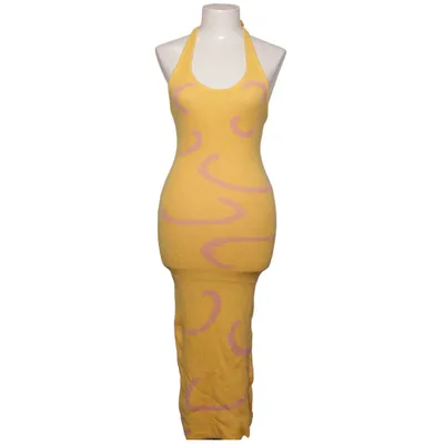 Halterneck-kjole (Gul, Pink) fra Interdée Viscose