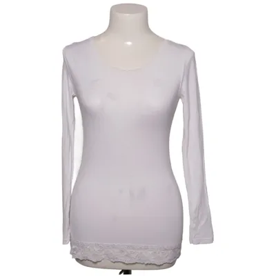 Long sleeve T-shirt (White) from Pronto Moda Elastane, Viscose