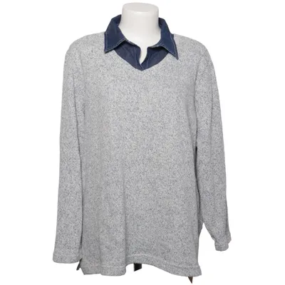 Sweater (Gray, Blue) from Ginalaura Cotton, Polyester