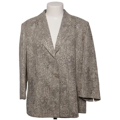 Blazer (Beige, Black) from Schmeinck Metallic fiber, Polyester