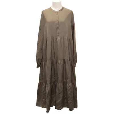 Kleid (Grün) von Hessnatur Baumwolle, Seide