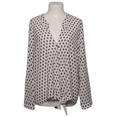 Blouse (White, Black) from Anna & Ella Elastane, Polyester
